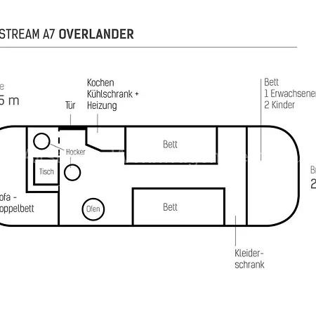 Privat bolig Airstream Wohnwagen